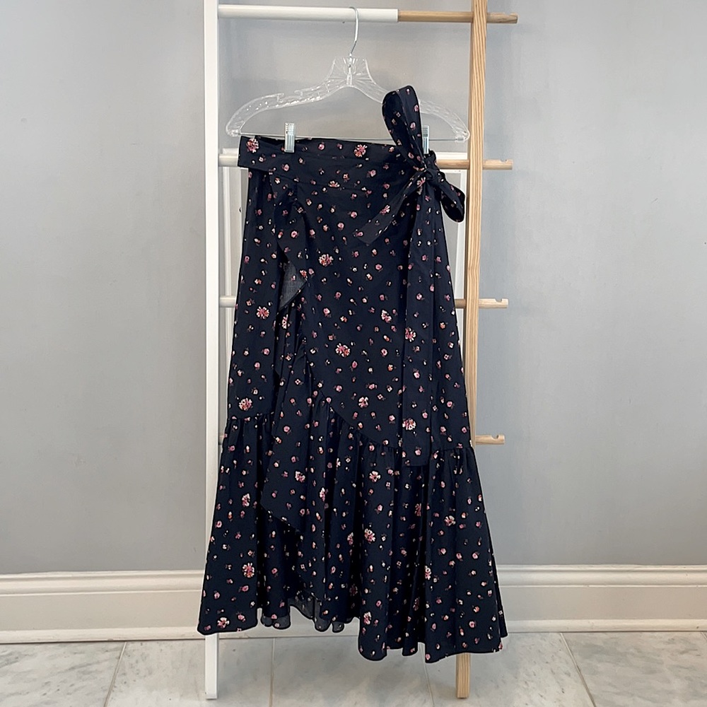 Rebecca Taylor floral print wrap skirt NWT